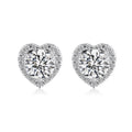 Heart Halo Studs