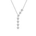 Midnight Galaxy Drop Moissanite Necklace