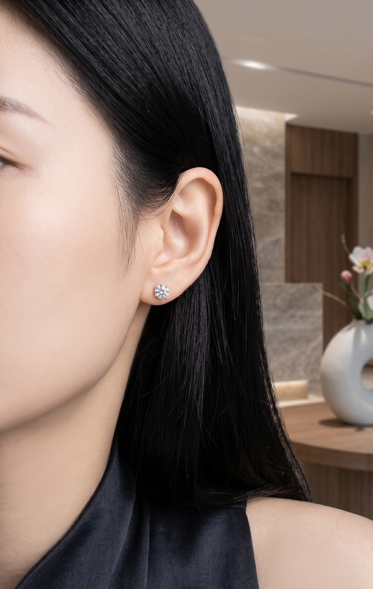 Minimalist Martini Studs Earring
