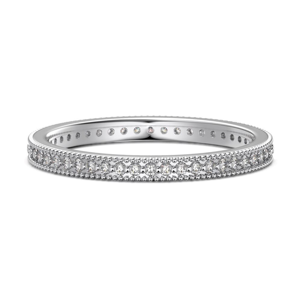Vintage-Inspired Diamond Stackable Ring