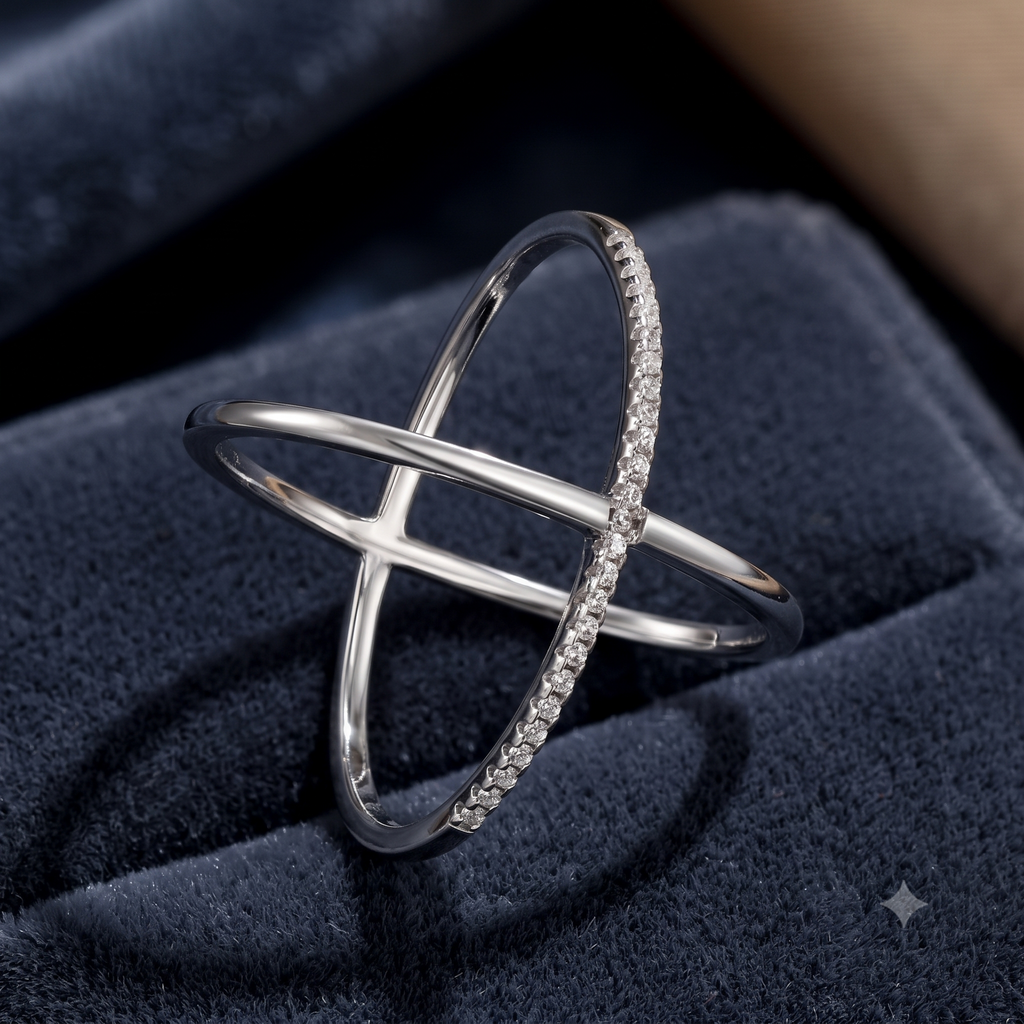 Whisper Cross Ring