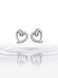 Moissanite Sweetheart Sparkle Earrings